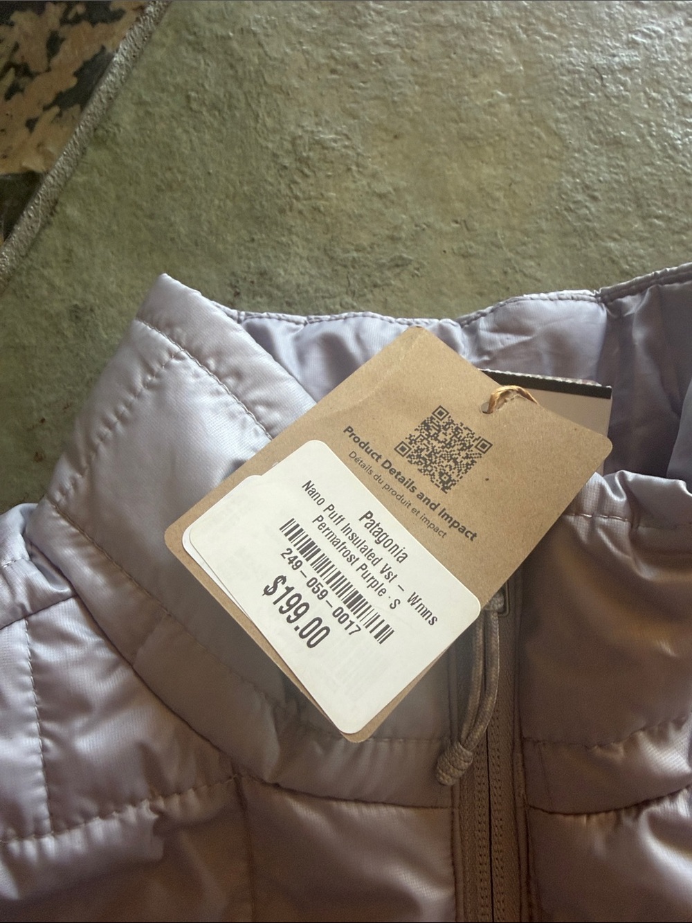Patagonia Women's Quilted Vest - Light Permafrost Purple - Picture 3 of 4